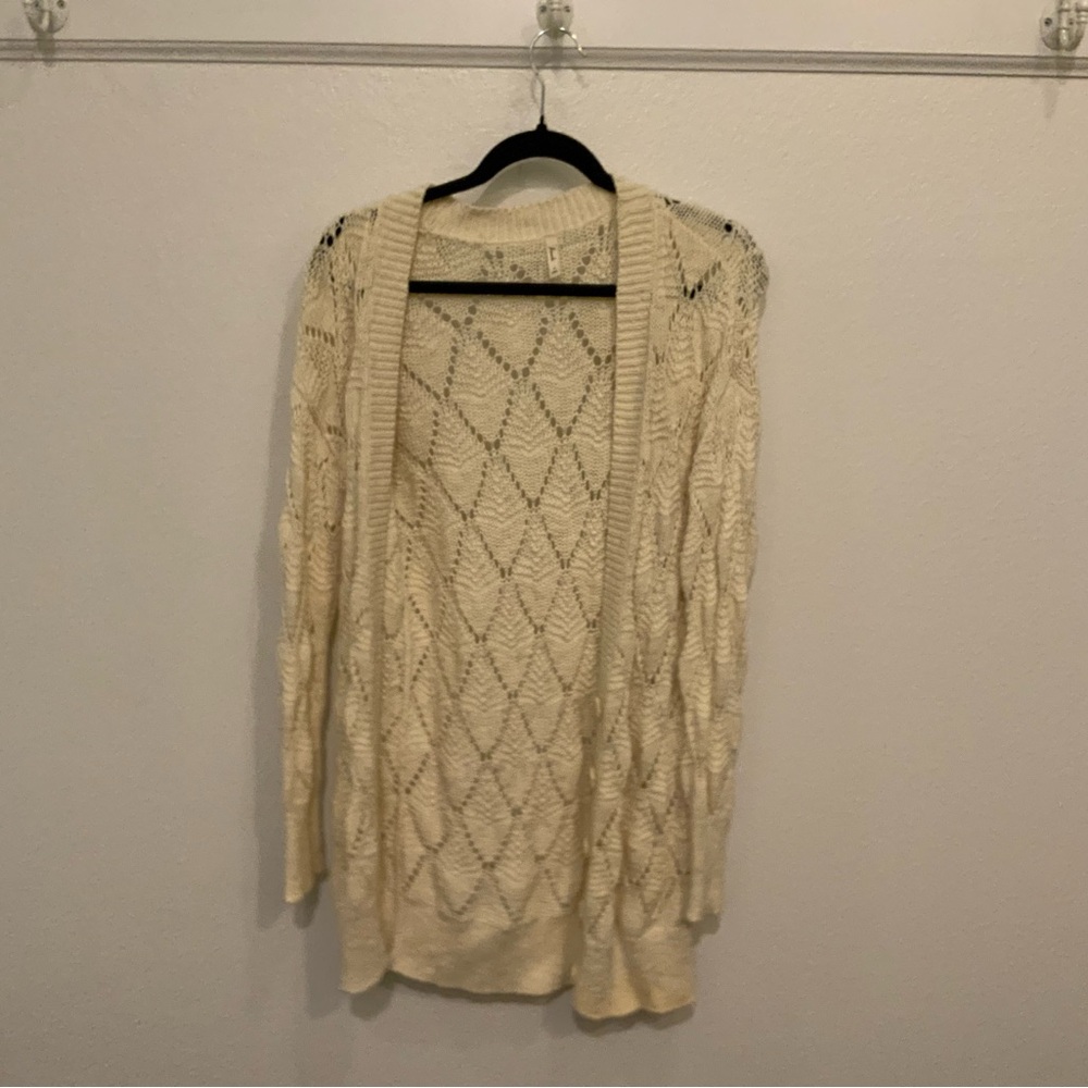 Cream Cable Knit Women's Sweater